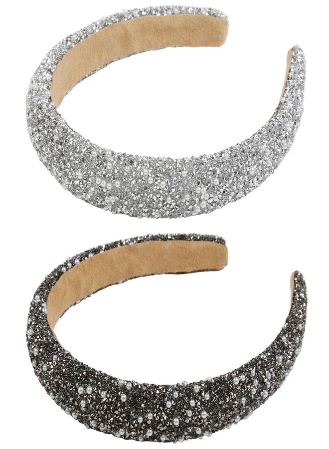 AIBFRID Rhinestone Headbands for Women Thick Crystal Headband Sparkly Diamond Hairbands Fashion Head Band Hair Accessories - Image 1